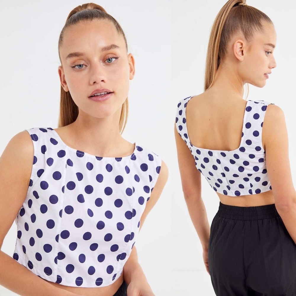 NEW Urban Outfitters Emily Printed Cropped Tank S
